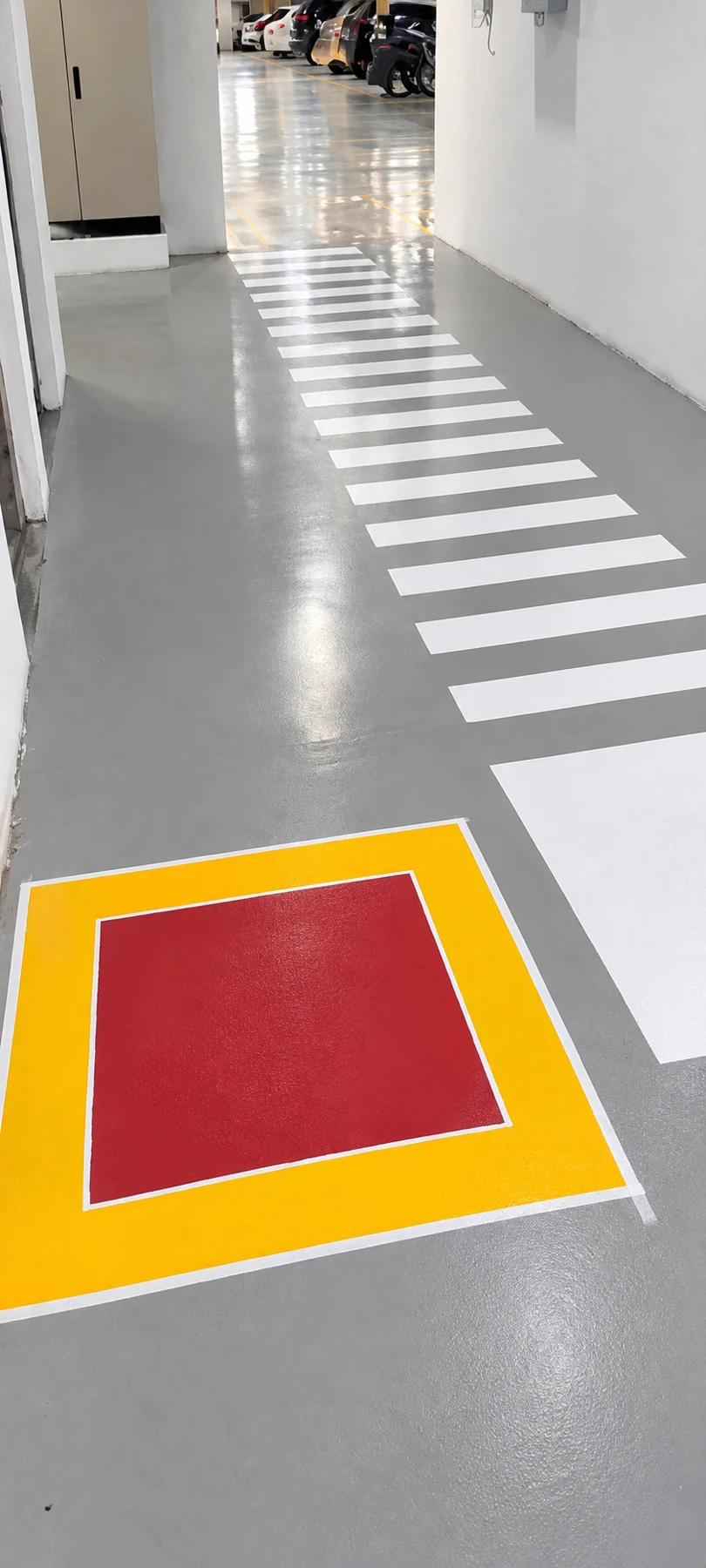 Acabamento e sinalização de piso
